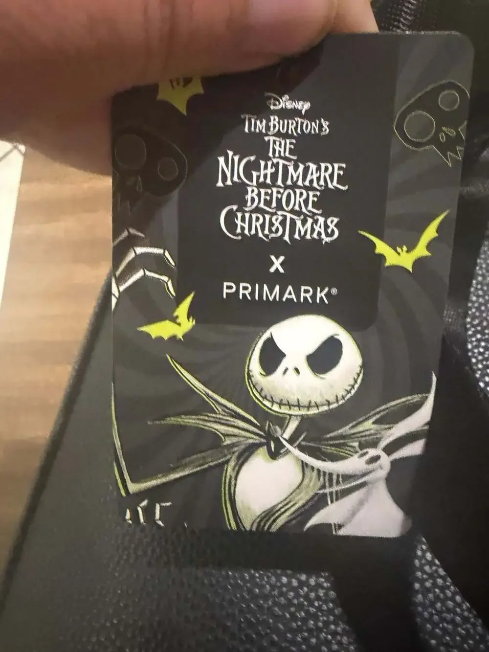 Primark Disney The Nightmare Before Christmas Jack Skellington Black and White P